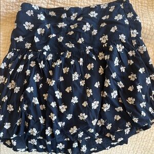 Floral Navy Skirt